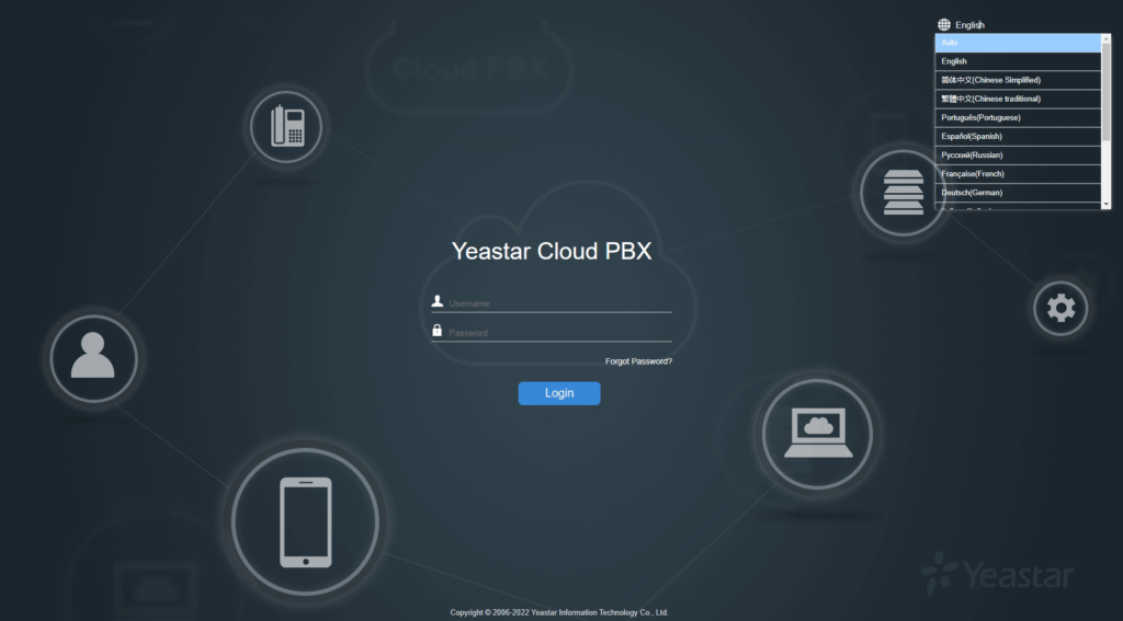 Cloud Pbx Singapore - S Admin Login